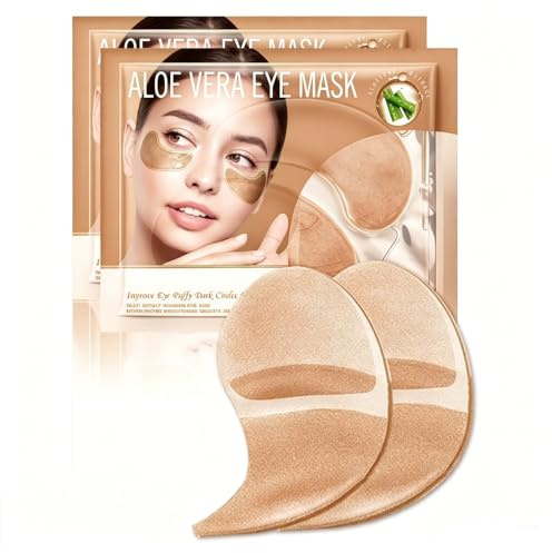 Mascarilla para Ojos de Aloe Vera, Antiojeras Parches Ojeras, Líneas Finas y Arrugas, Ojos Bolsas y Ojeras, idrata el Contorno de Eyes, Uso diario