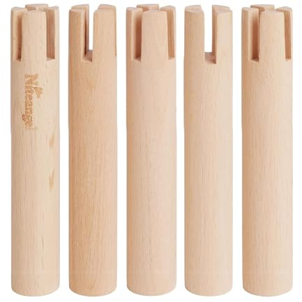 Niteangel Stelzen aus Buche zum Erhöhen und Sichern Einstellen mehrkammeriger Serie, Labyrinthaus (Set mit 5 Stelzen (15 cm))
