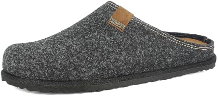 Inblu | Pantofole Uomo Ecofriends In Feltro Realizzate Da Materiale Riciclato, Sottopiede Estraibile In Morbida Pelle, Colore Grigio, 44