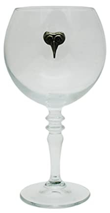 Venetian Mask 23 Oz Gin Glass Balloon Style Gift Boxed 412