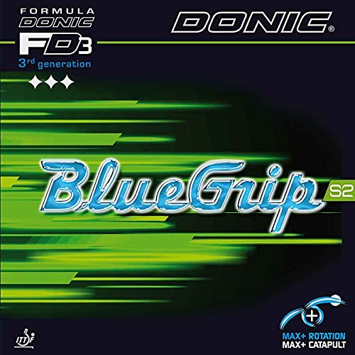 DONIC Rivestimento Blue Grip S2 colore 2,3 mm, rosso, misura 2,3 mm, rosso