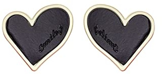 OOCA Boucles d'oreilles Coeur d'amour en Laque de Cuisson à l'aiguille en Argent 925 Boucles d'oreilles Coeur Mignon Fille Douce