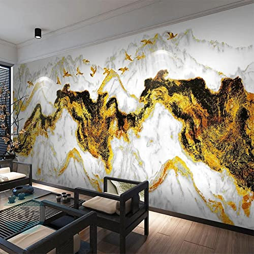 XTSWallpaper Fotomurales Xxl 200X150Cm Dorado Texturizado Profundamente Enterrado Fotomural Tv Foto Mural Pared 3D Fotomurales Decorativos Papel Tapiz Estéreo 3D Fotomurales 3D Fotomural Vinilo Papel