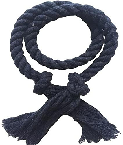Fibbie per Tenda 2 PCS di Colore Solido Tenda Fibbie Tie Rope Tenda Ganci Tenda Tieback Titolare Pinze Tessitura A Mano Corda di Cotone E Lino Complementi Arredo Casa