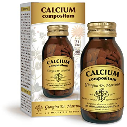 Dr Giorgini CALCIUM COMPOSITUM pastiglie - 90 g (integratore di calcio, vitamina K e vitamina D per le ossa)
