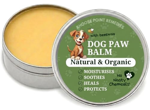 Premium Natural Beeswax Dog Paw & Nose Balm for Dry Cracked Paws, 30ml