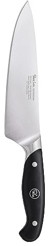 Robert Welch Professional Chef's Knife 18cm. Crafted from German 1.4116 Stainless Steel. Ideal for Preparing Meat, Hard Vegetables, Herbs, Nuts, Salads and for Crushing Garlic.