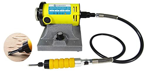 Scalpello Elettrico per Intaglio 28000RMP Scalpello per Legno Elettrico Scalpello per Legno Elettrico Strumento per Intaglio 1280W 220V (Aggiornamento) TDF (Base), Scalpello