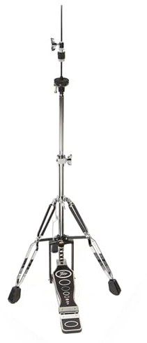Fame HH7000 HiHat-Ständer, Leichtbauweise, Einzelkettenantrieb, Doppelverstrebung, Ergonomische Trittplatte, Inklusive HiHat-Clutch, Ideal für Kleine Gigs, E-Drum Sets