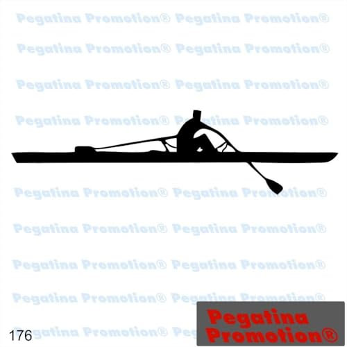 Rakelfix Ruderer Typ 5 Rudern Hobby Aufkleber, ca.20 cm breite