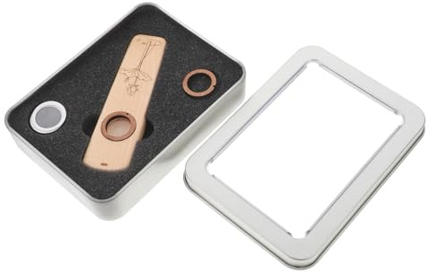 Holz Kazoo für Erwachsene, Beige, Leicht zu Erlernendes Musikinstrument | Ukulele und Gitarre, Geschenk und Musikalische Früherziehung, Tragbares Design
