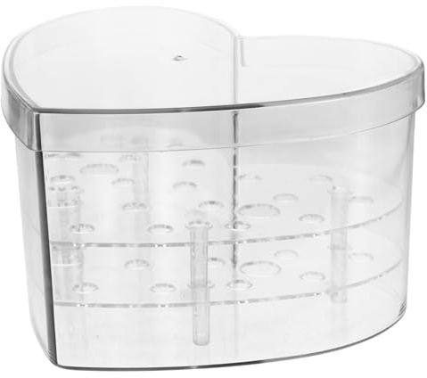 TOPPERFUN Clear Acrylic Heart-Shaped Flower Box for Floral Arrangements Small Transparent Decorative Case for Weddings Birthdays and Special Occasions