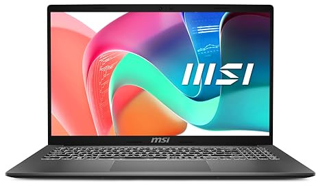 msi Modern 15 F1MG-072IT, Notebook 15.6 FullHD 60Hz, Intel Core 7 150U, Intel Graphics, 1TB SSD PCIe4, 16GB RAM DDR4 3200MHz, WiFi 6E, Win 11 Home [Layout e Garanzia ITA] Grigio