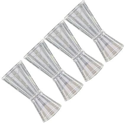 SMASOLO 4piezas Taza Medidora Doble Cabeza Para Cócteles Vaso Medidor De Alcohol De Inoxidable Herramienta De Medición Precisa Para Fiestas y Bares Casa
