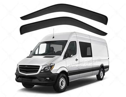 SDZSDAS Windabweiser Für Mercedes-Benz Für Sprinter Für MK2-NCV3 2007-2018 Auto Sonnenblende Seite Fenster Regen Schild Auto Windabweiser