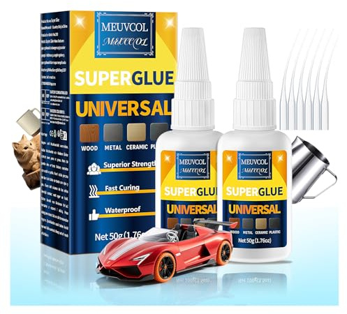 Sekundenkleber Extra Stark Gel 100g – Transparenter Superkleber Für Alles Holz, Kunststoff, Metall, Keramik, Schuhe, Glas, styropor & Gummi – Hitze & Wasserfest Flüssig Alleskleber, Industriekleber
