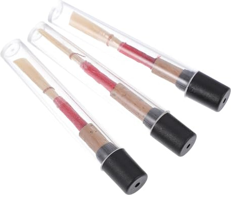 UPKOCH 3stücke Ersatzrohre Für Oboe Oboenzubehör Und Oboenbedarf Rohre Für Oboe Mit Aufbewahrungsboxen Natürliches Schilfrohr Und Hochwertiger Kork Sicher Anwendung