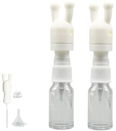 Inalatore nasale per aromi a doppio foro, inalatore di oli essenziali a prova di perdite, prevenzione delle perdite migliorata, per migliorare l'aromaterapia,10ml-2pc,White