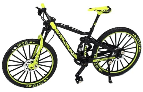 Finger-BMX, Legierungs-Mini-Finger-BMx-Fahrrad im Maßstab 1:10 mit rotierenden Rädern und Pedalen, realistisches drehbares Vorderradspielzeug für Kinder und Sammler, lustiges Schreibtischspielzeug