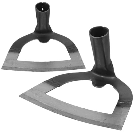 SEWACC 2 Pièces Houe de Désherbage Creuse en Acier Inoxydable Lame Tranchante pour Ameublir Le Sol et Réduire la Fatigue Utilisateur, Outil Classique pour Jardinage et Culture