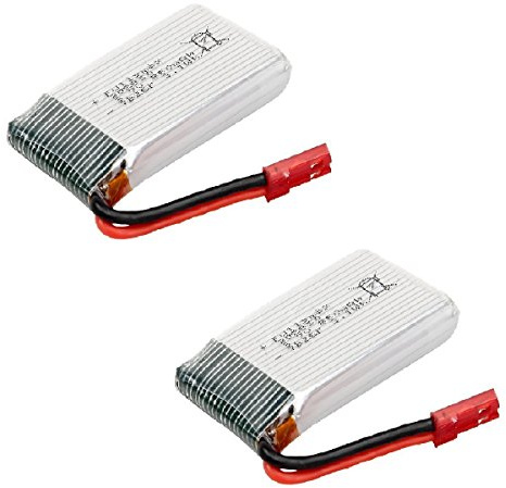 YUNIQUE GREEN-CLEAN-POWER - Ersatzakku 3.7V 850mAh Li-Po für Drone Syma X56, X56W, X54HW, X54HC | Sicher und Langlebig | Silber | 50x26x9 mm - 50 gr