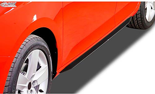 RDX Minigonne Laterali A5 Coupe + cabrio + Sportback Slim, RDSL574, nero lucido, lato gonne, Quantitativo 1 (set: sinistra & destra)