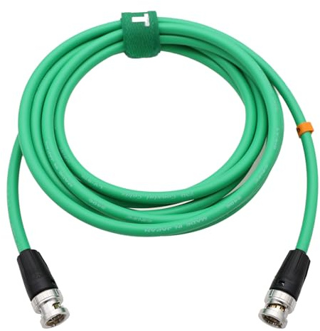 HangTon HT 12G 4K original SDI câble vidéo coaxial BNC à BNC canare LV - 61s 75 ohms pour moniteur d'appareil photo Flex Shield 3M vert