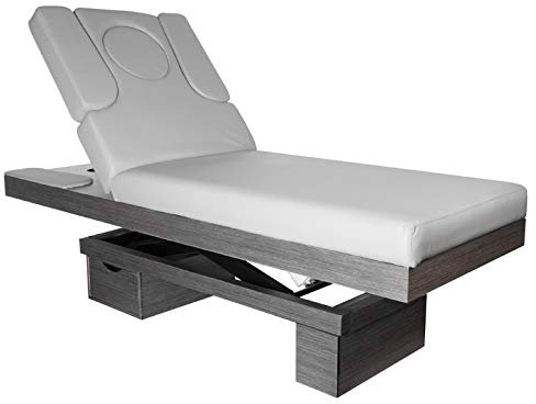 Activeshop Massageliege Wood 815B beleuchtung Grau mit Heizung