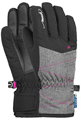 Återanvändbara barn Aimée R-tex Xt Junior handske black/grey melange/pink glo 4.5