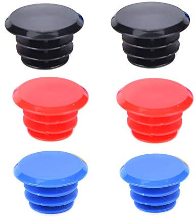 IKAAR 3 Paar Lenkerstopfen Fahrrad Lenkerstopfen Lenker Endkappen Bar End Plugs Fahrradgriffe Stecker für Fahrrad Mountainbike Rennrad