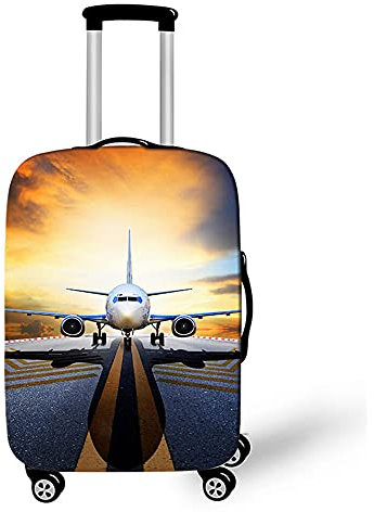 Morbuy Elastisch Kofferhülle Kofferschutzhülle Anti-Kratzer Staubdicht Kofferüberzug Luggage Protector Cover Kofferbezug Reisekofferabdeckung (F,XL)