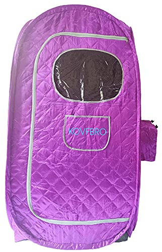 KOVFBRO Steam Sauna Tent Portable Spa Room Home Full Body Slimming Folding Detox Therapy Steam Fold Sauna Cabin Exculde Sauna Generator Purple