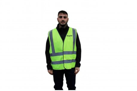 ATEQ UNIFORME – Gilet STAFF Jaune Haute Visibilité – Norme EN 471 – Bandes Réfléchissantes – Fermeture Velcro – Polyester