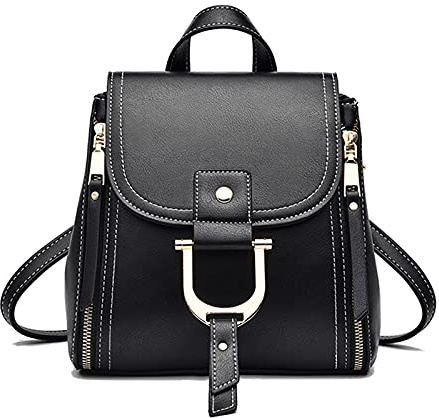 NICOLE & DORIS Rucksackhandtaschen Damen Rucksack Klein PU Leder Daypack Damen Mini Rucksack Mode Wasserdicht Frauen Reise Rucksack Handtasche Tagesrucksack für Mädchen Cityrucksack