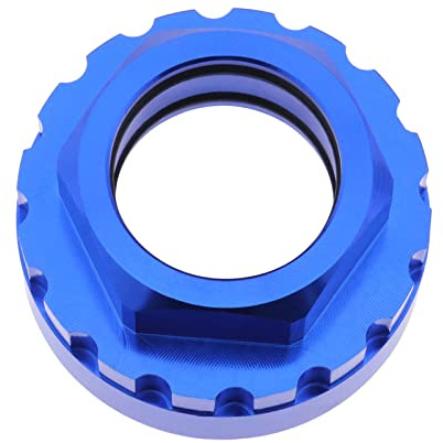Be In Your Mind Strumento per la Rimozione dell'adattatore dell'anello di Bloccaggio Della Corona Compatibile con Shimano Prese di Rimozione per Bicicletta in Lega di Alluminio 12 Velocità Blu