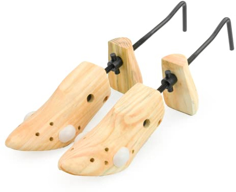 KCT Wooden Shoe Stretchers Pair Shaper Stretcher Tree Adjustable Women Size 3-6 Uk