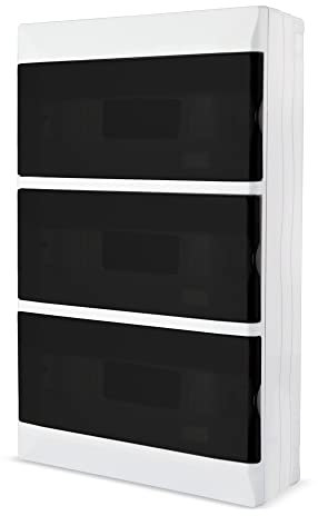 Lion Electric Armadio di controllo a parete, 36 moduli, 3 file, di colore bianco, per interruttore, installazione elettrica, scatola dei fusibili IP40, per tutti gli ambienti interni