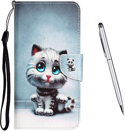 TOUCASA Kompatibel mit iPhone 12 Mini (5,4 Zoll) Hülle, iPhone 12 Mini PU Leder Wallet Ständer Case, mit Muster Motiv Stoßfest Cover Klappbar Flip Klapphülle mit Kartenfächern (Kat 2)