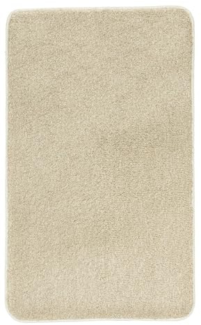 Kleine Wolke Badteppich Relax Sandbeige 60 x 100 cm | OEKO-TEX zertifiziert, rutschhemmende Unterseite, für Fußbodenheizung, maschinenwaschbar, 100% Polyacryl