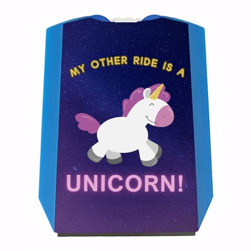 speecheese My Other Ride is a Unicorn Einhorn Parkscheibe Führerschein lustig 18 Geburtstag Eiskratzer mit Spruch Motiv neues Auto Prüfung niedlich