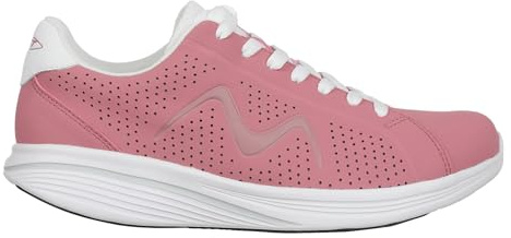 MBT M800 Zapatillas de Deporte para Mujer Estilo Moderno. Deportivas de Caminar Anatómicas y Cómodas. Calzado Fisiológico de Confort y Estabilidad con Suela Curva. Sneakers con Cordones. Rosa