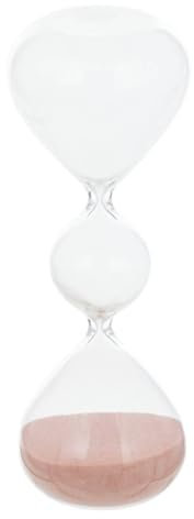 Atmosphera - Sablier en Verre Wavy Bliss H19cm - Rose