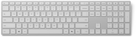 Surface Microsoft Keyboard 2024 - Teclado inalámbrico Bluetooth Compatible con Windows 11 (Teclado AZERTY francés) - Gris