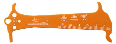 Road Bike Chain Tool Measuring Ruler Bicycle Chain Wear Indicator Checker Bicycle Chain Gauge Measuring Ruler