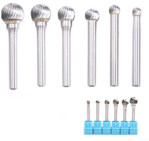 for PRECISION Metal Carving Tool, Long lasting Carbide Ball Head Burr (6x12)