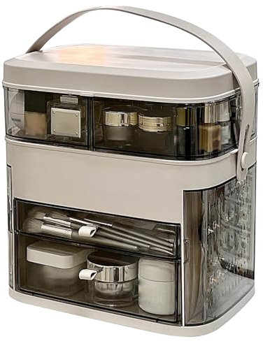 ZXDRYBHD Schmuckschrank, Spiegel Schmuckschränke, Schmuckkasten Damen, für Badezimmer, Kommode, Arbeitsplatte im Schlafzimmer