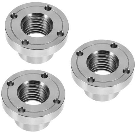 HOMSFOU 3pezzi Lathe Chuck Steel Faceplate Adapter Per Tornio Falegnameria Accessorio Per Lavorazione Del Legno Strumento Robusto Per Professionisti e Hobbisti