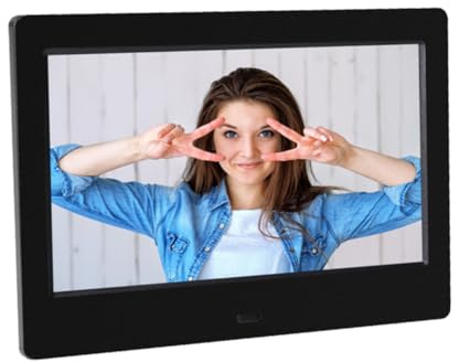 DIYEAH Cornice Digitale Elettronica con Display LED da Lettore di Foto Digitali Supporta Schede di Memoria Fino a Vari Formati di Immagini, Video e Audio