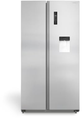 CREATE / FRIDGE STUDIO SIDE BY SIDE 559 / Réfrigérateur style Side by side 559L inox / 91,2 x 70,4 x 177,7 cm/No frost, distributeur d’eau, commande tactile électronique, 158W