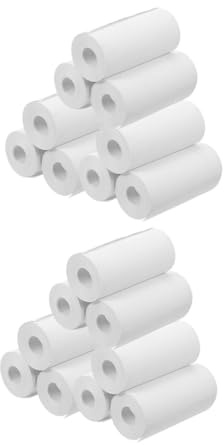 jojofuny 20 Pièces Papier Thermique pour Imprimante Portable Impression Instantanée pour Caméra Garçon Fille Papier Étiquettes DIY pour Imprimantes Crédit